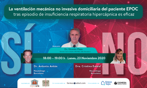 WEBINAR Ventilación Mecánica No Invasiva Domiciliaria del paciente de EPOC tras insuficiencia respiratoria